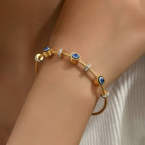 Evil Eye Anti-Tarnish Bracelet