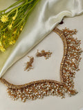 Multilevel pearl Nagas Necklace