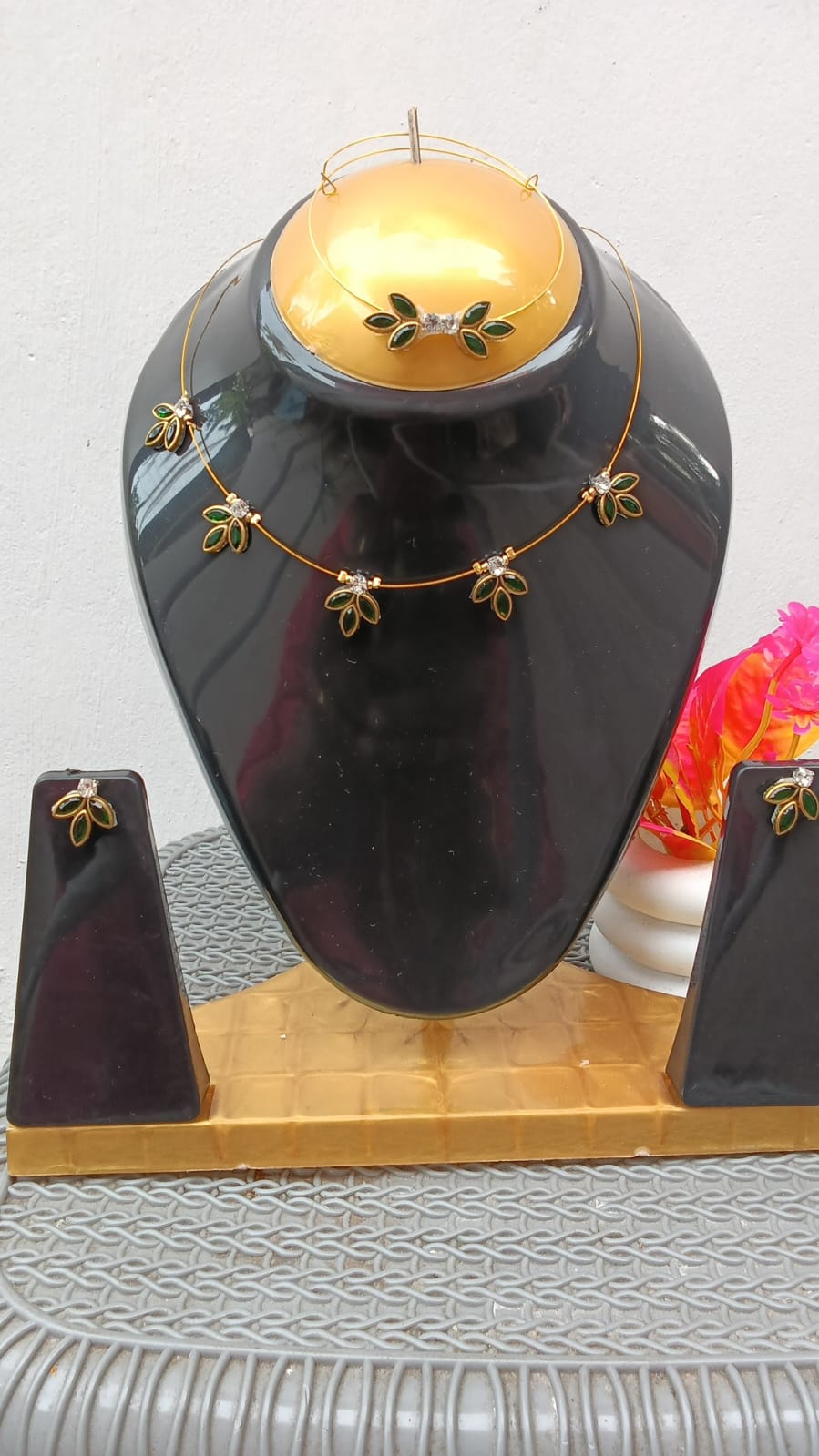 Dark green kids necklace combo