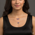 2-Layer Evil eye pendant necklace