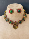 Multi Stone Kadhakali Necklace