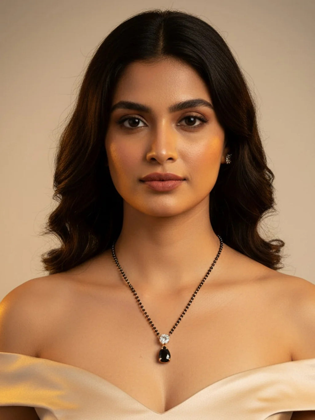 Modern drop pendant mangalsutra