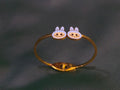 Bunny face adjustable kada bracelet