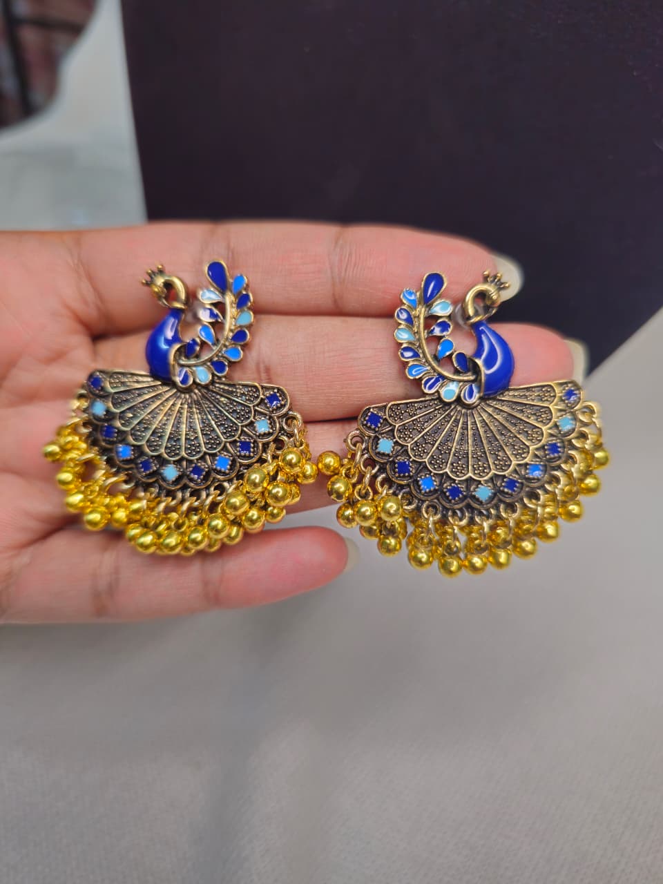 Peacock Earrings