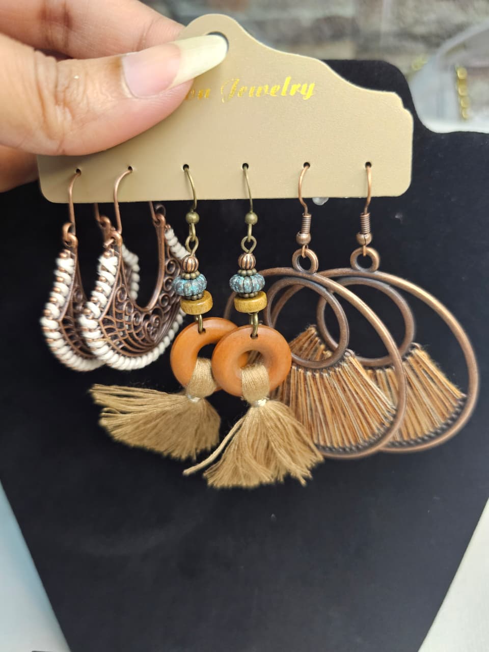 Pair of 3 Earrings