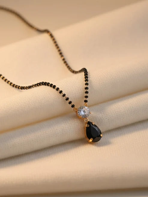 Modern drop pendant mangalsutra