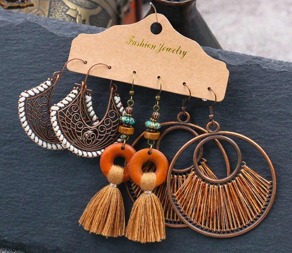 Pair of 3 Earrings