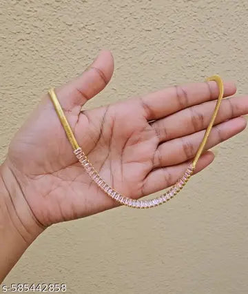 Ruby pink stone pendant necklace