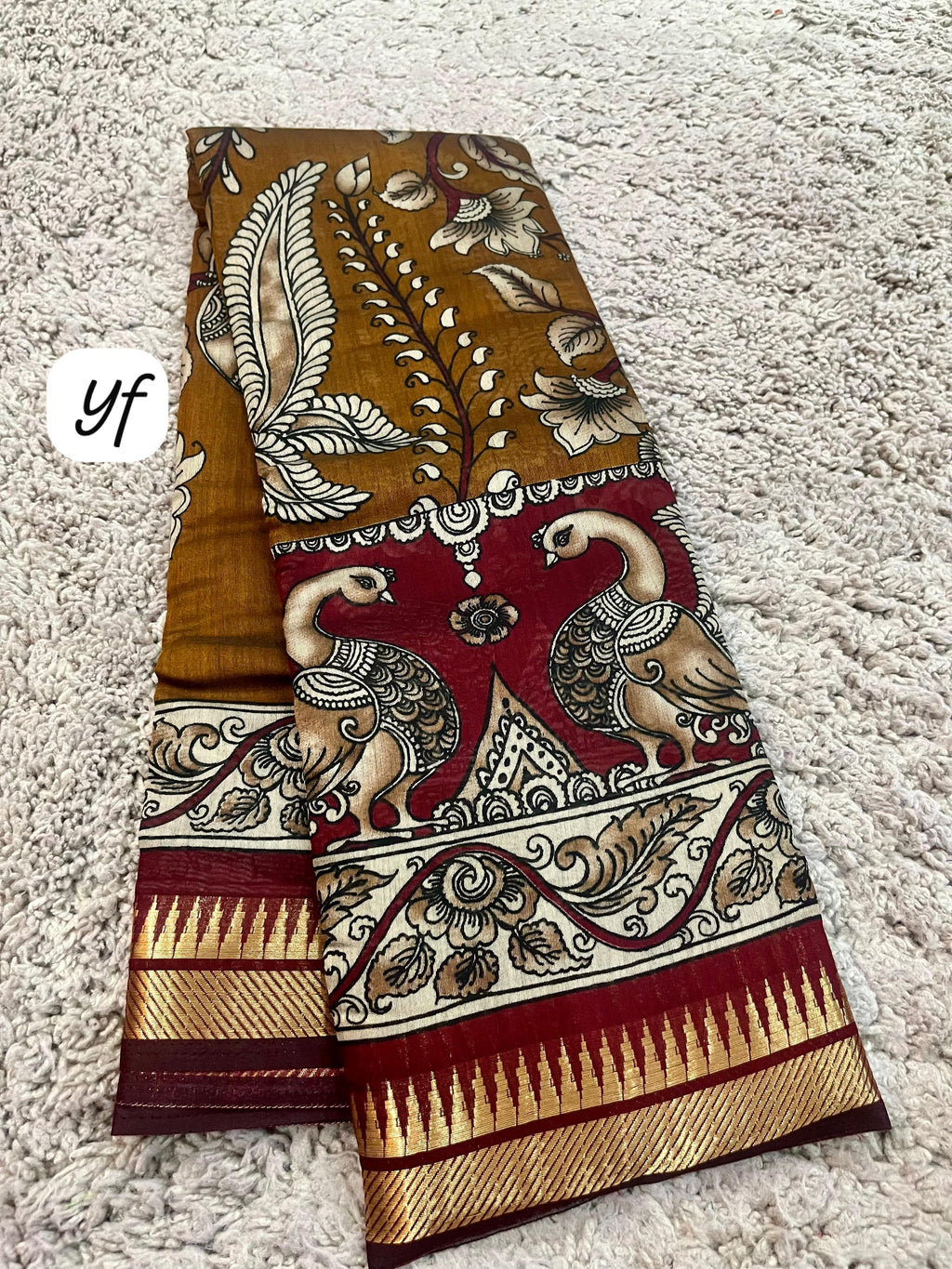 Mashru silk pretty design saree with blouse