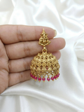 Ganesh hook jhumka earrings