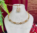 Cluster pearl hasli necklace