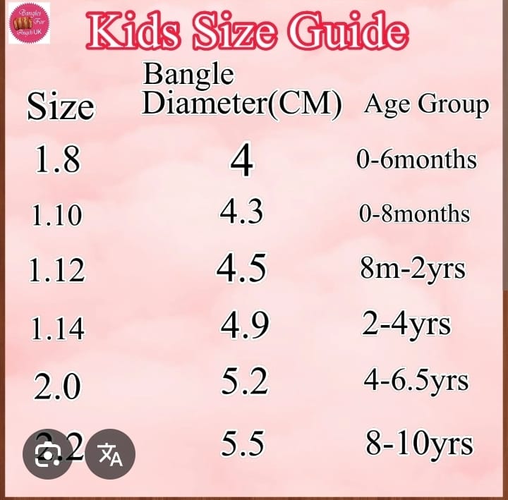 Kid bangle size 2
