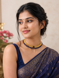 Blue pearl elakkathali gold plated