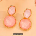 Bohemian Geometric Oval Resin Drop