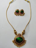 Palakka Pendant Necklace Set V6