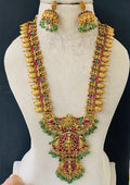 MAANGA GOLD JADAU MULTI STONE HAARAM