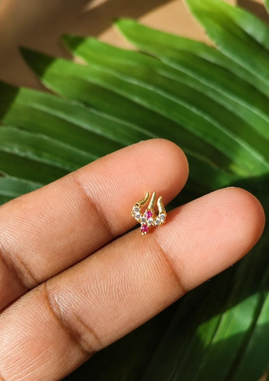 Trisul Ruby Nosepin