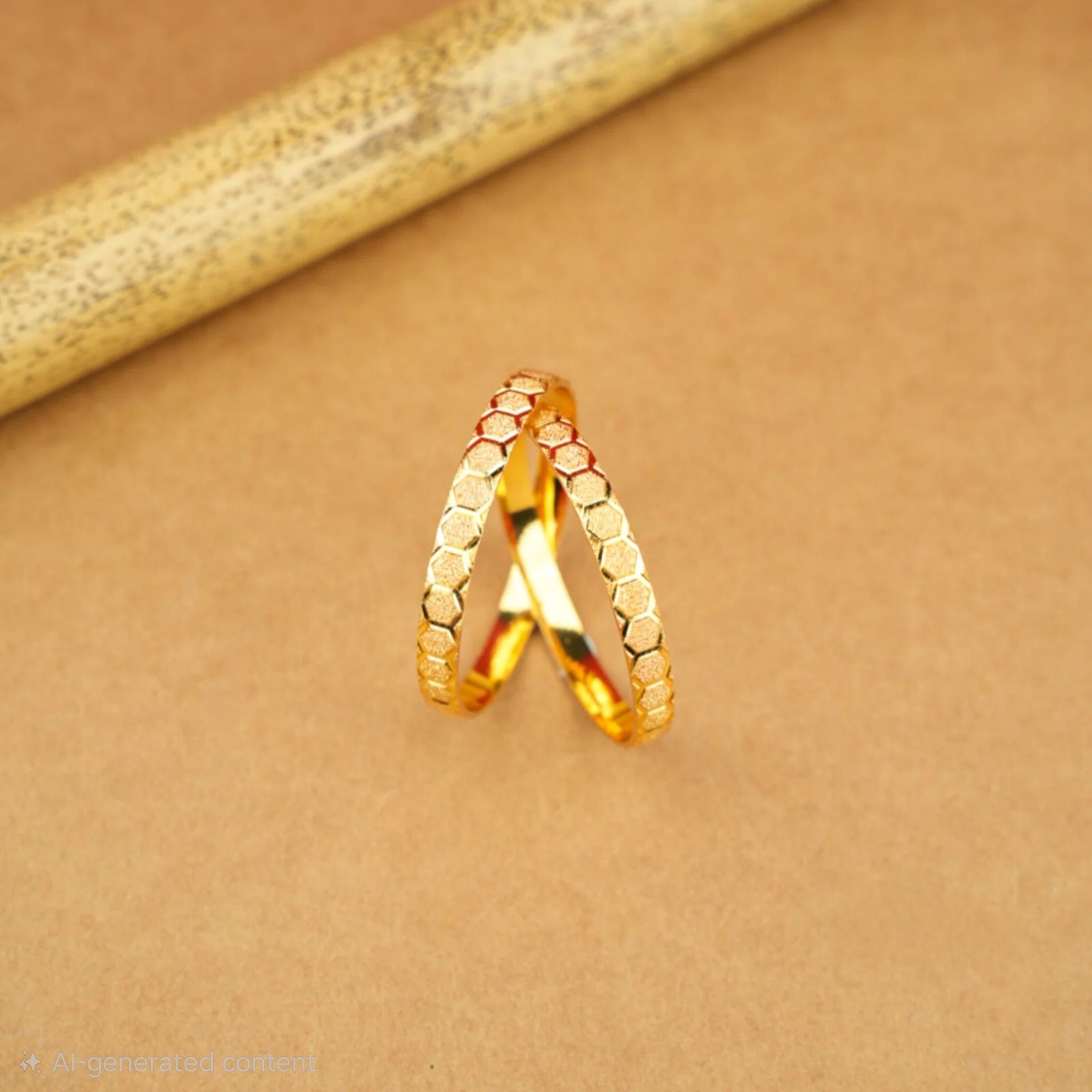 Gold plated baby gangle