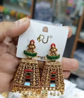 Traditional gopuram jhumka earrings