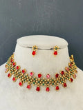 RUBY PALAKKA EMERALD STONE CHOKER