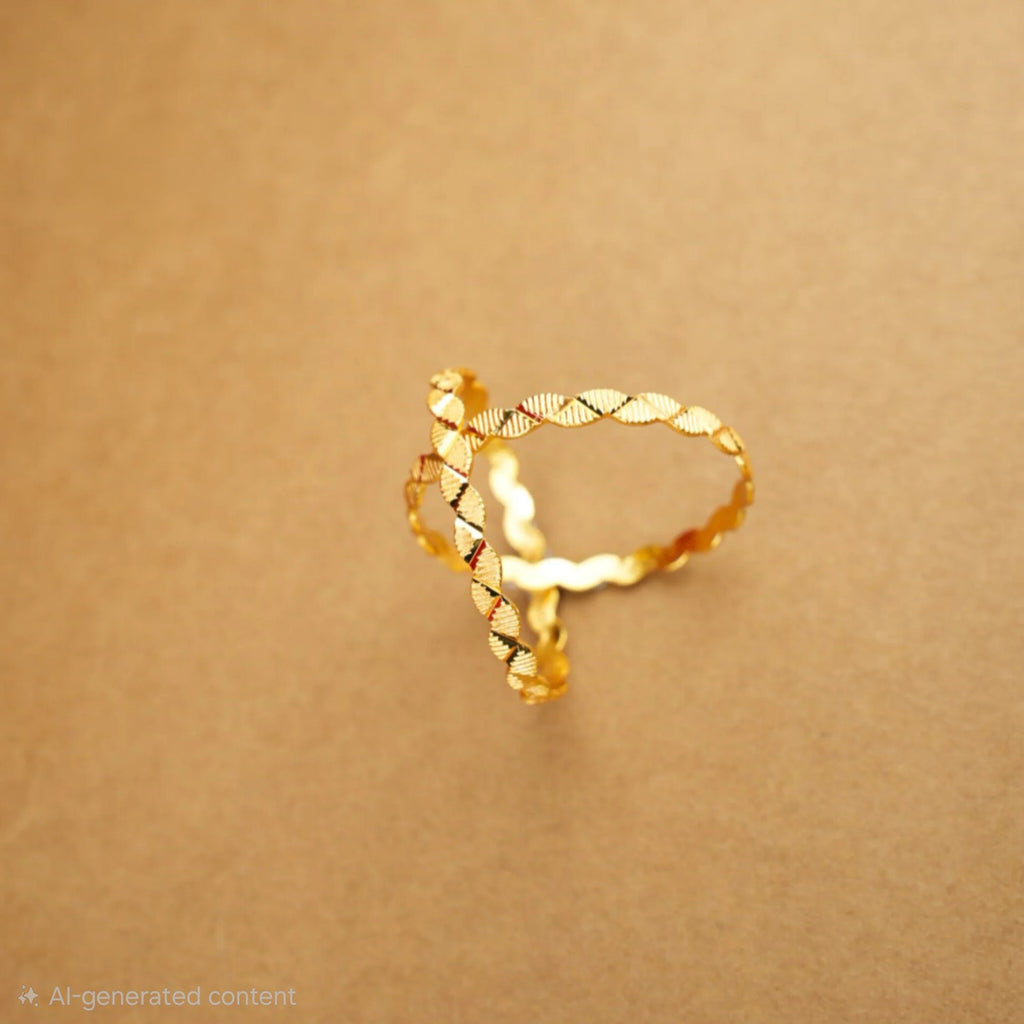 Gold plated baby bangle